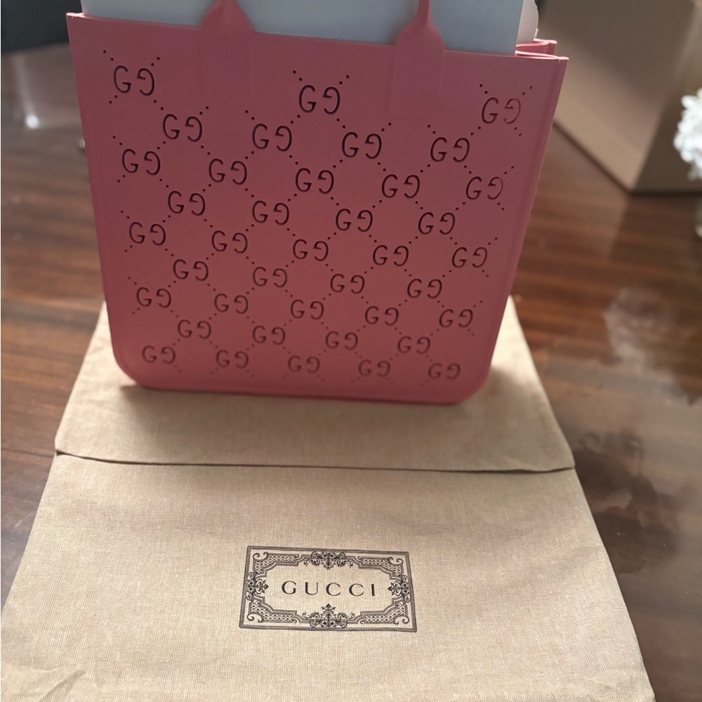 Gucci Pink GG Monogram Tote Bag